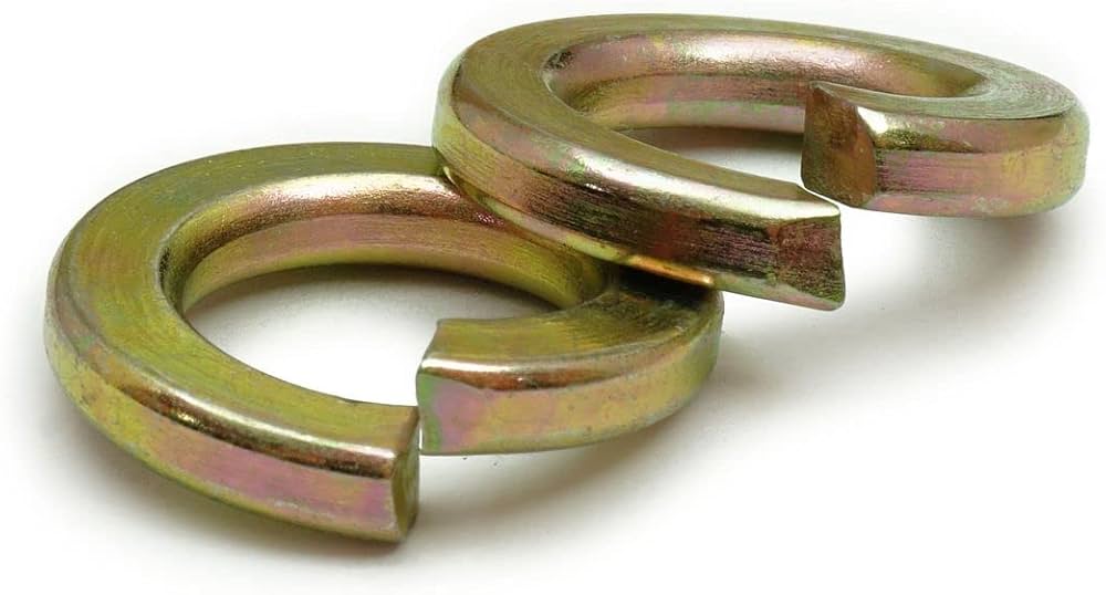 Picture of Brighton Best Br055250 1/2" Regular Split Lock Washers Zinc-Yellow Cr+6